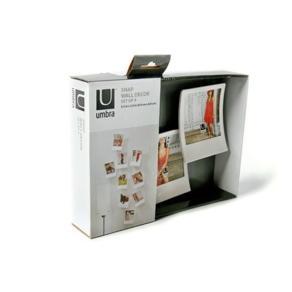 NWT UMBRA Polaroid wall decor white ceramic photo